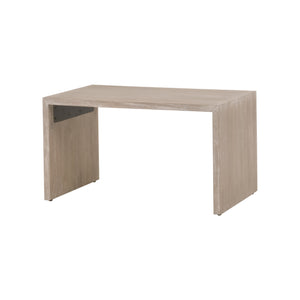 Dovetail Upholstered Coffee Table LiveSmart Gellar-Linen, Natural Gray Acacia 6042.NG/LGLIN Essentials for Living