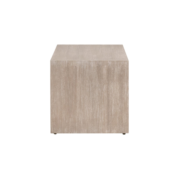 Dovetail Upholstered Coffee Table LiveSmart Gellar-Linen, Natural Gray Acacia 6042.NG/LGLIN Essentials for Living