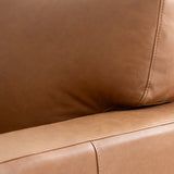 Tolland LAF Chaise Shaped Sectional Salt Flat - Tolland Sectional Chestnut leather SFTOLLSEC03SC Malouf