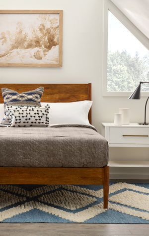 Stowe Bed, Twin, Chestnut Salt Flat - Stowe Bed Chestnut SFSTOWWBDTTCS Malouf