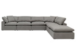 Bowe Classic Ottoman, Slate Salt Flat - Bowe Classic Custom Sectional Slate SFBOCLOTT00SL Malouf