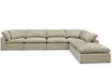 Bowe Grand Ottoman, Almond Salt Flat - Bowe Grand Custom Sectional Almond SFBOGROTT00AL Malouf