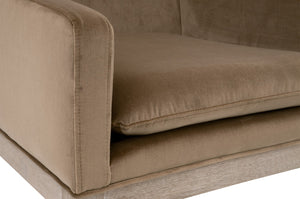 Essentials For Living Drake Velvet Counter Stool - Luxurious Comfort With Solid Oak Base For Stylish Dining & Bar Spaces Natural Gray Oak Solid Oak Wood,Plywood 6664cs.Car/Ng