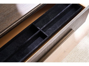 Universal Furniture Montclair Dresser: Luxurious Storage With Six Drawers, Embossed Cocoa Finish & Smoked Gold Base Cocoa  U508040-universal