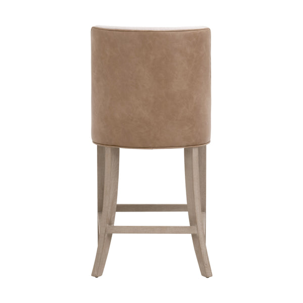 Duet Counter Stool Performance Bisque French Linen, Ivanhoe-Toast, Natural Gray Ash 6491-CSUP.NG/BIS/IVT Essentials for Living