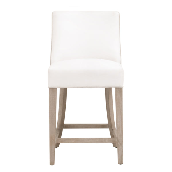 Duet Counter Stool LiveSmart Peyton-Pearl, Performance Bisque French Linen, Natural Gray Ash 6491-CSUP.NG/LPPRL/BIS Essentials for Living