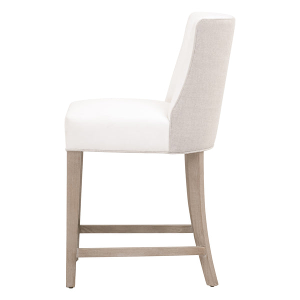 Duet Counter Stool LiveSmart Peyton-Pearl, Performance Bisque French Linen, Natural Gray Ash 6491-CSUP.NG/LPPRL/BIS Essentials for Living