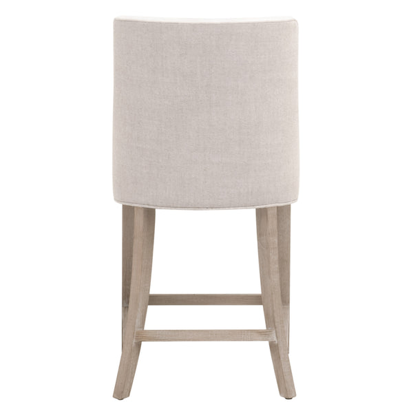 Duet Counter Stool LiveSmart Peyton-Pearl, Performance Bisque French Linen, Natural Gray Ash 6491-CSUP.NG/LPPRL/BIS Essentials for Living