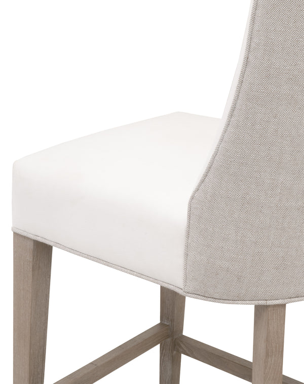 Duet Counter Stool LiveSmart Peyton-Pearl, Performance Bisque French Linen, Natural Gray Ash 6491-CSUP.NG/LPPRL/BIS Essentials for Living