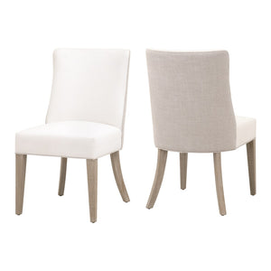 Essentials For Living Duet Dining Chair Set Of 2 - Stylish Transitional Comfort With Elegant Two-tone Design & Durability Natural Gray Ash Solid Ash Wood 6491up.Ng/Lpprl/Bis