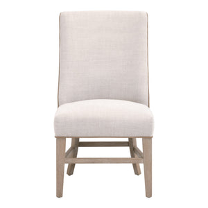 Essentials For Living Duet Head Chair - Elegant Two-tone Design With Durable Upholstery, Perfect For Dining Spaces Performance Bisque French Linen,Ivanhoe Toast,Natural Gray Ash Solid Ash Wood 6490up.Ng/Bis/Ivt