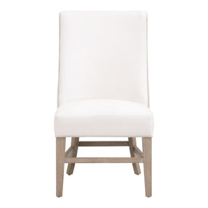 Essentials For Living Duet Head Chair - Elegant Two-tone Design With Durable Upholstery, Perfect For Dining Spaces Livesmart Peyton,Pearl,Performance Bisque French Linen,Natural Gray Ash Solid Ash Wood 6490up.Ng/Lpprl/Bis