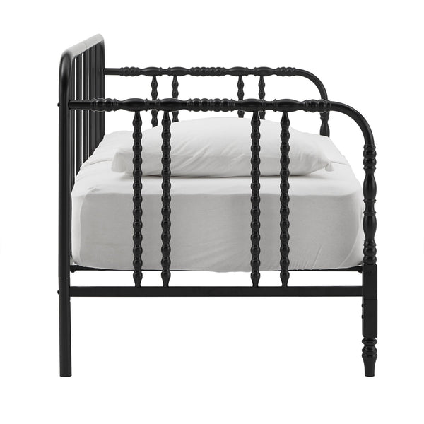 Weimer Iron Spindle Daybed Twin Frame for Guest Studio or Reading Nook Spaces