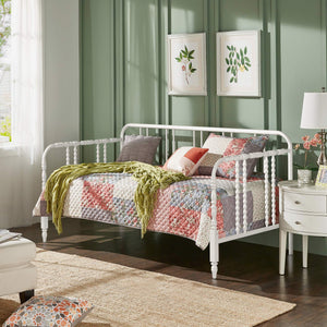 Weimer Iron Spindle Daybed Twin Frame for Guest Studio or Reading Nook Spaces