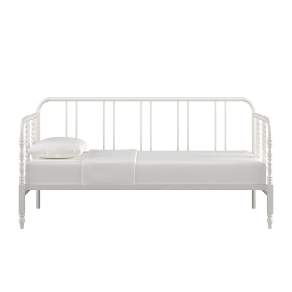 Weimer Iron Spindle Daybed Twin Frame for Guest Studio or Reading Nook Spaces