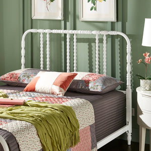 Weimer Iron Spindle Bed Powder Coated Metal Frame for Classic Bedroom Decor