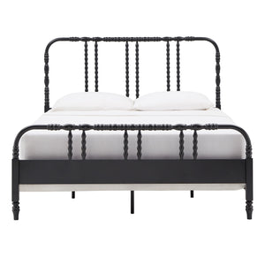 Weimer Iron Spindle Bed Powder Coated Metal Frame for Classic Bedroom Decor
