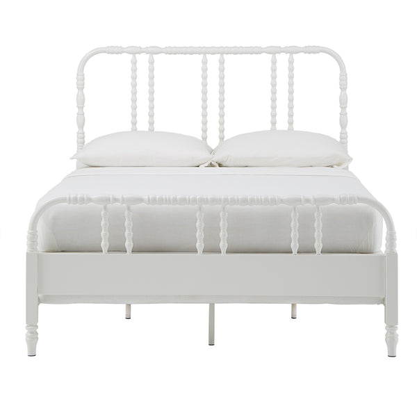 Weimer Iron Spindle Bed Powder Coated Metal Frame for Classic Bedroom Decor