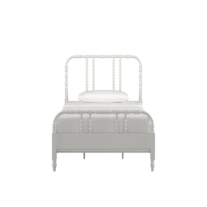Weimer Iron Spindle Bed Powder Coated Metal Frame for Classic Bedroom Decor