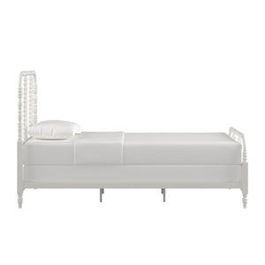 Weimer Iron Spindle Bed Powder Coated Metal Frame for Classic Bedroom Decor