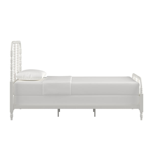 Weimer Iron Spindle Bed Powder Coated Metal Frame for Classic Bedroom Decor