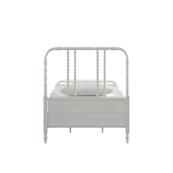 Weimer Iron Spindle Bed Powder Coated Metal Frame for Classic Bedroom Decor