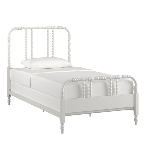 Weimer Iron Spindle Bed Powder Coated Metal Frame for Classic Bedroom Decor