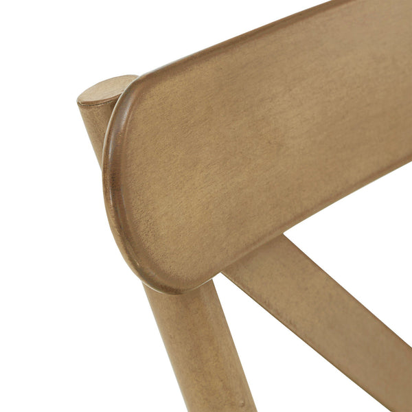 Ervine Metal Dining Chair Set of Two with X-cross Back for Farmhouse Bistro Rooms