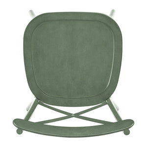 Ervine Metal Dining Chair Set of Two with X-cross Back for Farmhouse Bistro Rooms