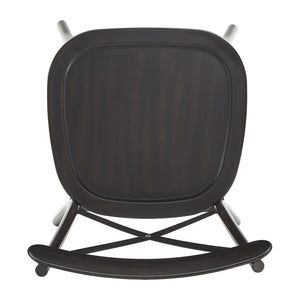 Ervine Metal Dining Chair Set of Two with X-cross Back for Farmhouse Bistro Rooms