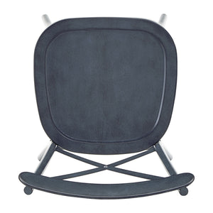 Ervine Metal Dining Chair Set of Two with X-cross Back for Farmhouse Bistro Rooms