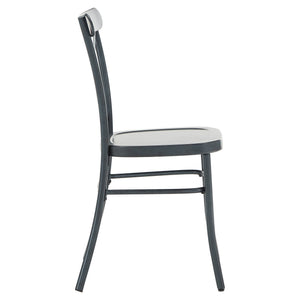 Ervine Metal Dining Chair Set of Two with X-cross Back for Farmhouse Bistro Rooms
