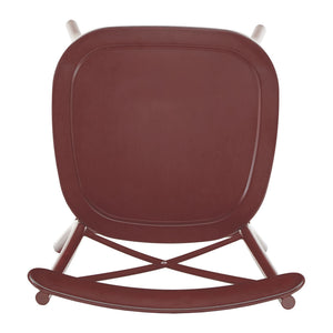 Ervine Metal Dining Chair Set of Two with X-cross Back for Farmhouse Bistro Rooms