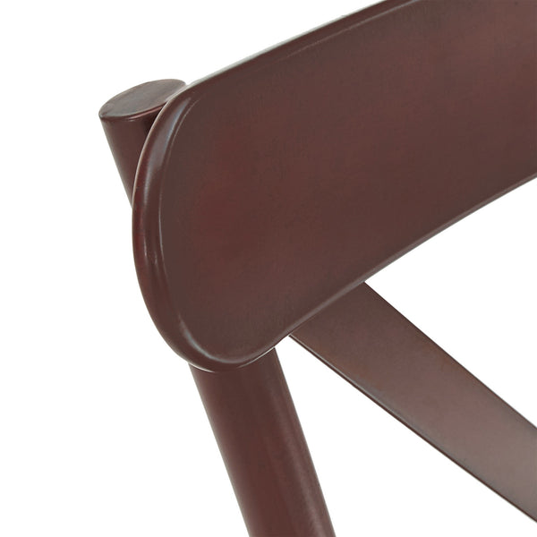 Ervine Metal Dining Chair Set of Two with X-cross Back for Farmhouse Bistro Rooms