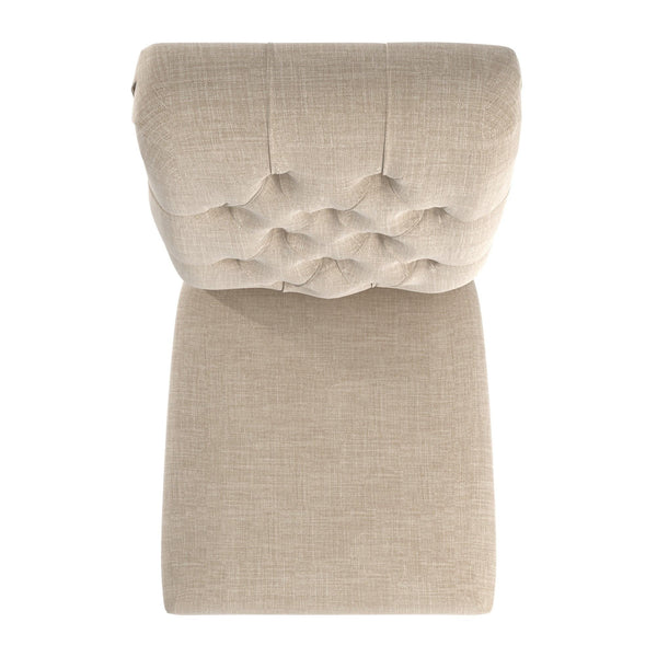 Ashford Button-tufted Upholstered Dining Chair Set with Rubberwood Legs Foam Cushion