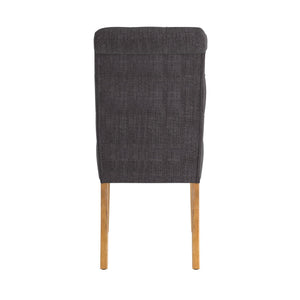 Ashford Button-tufted Upholstered Dining Chair Set with Rubberwood Legs Foam Cushion