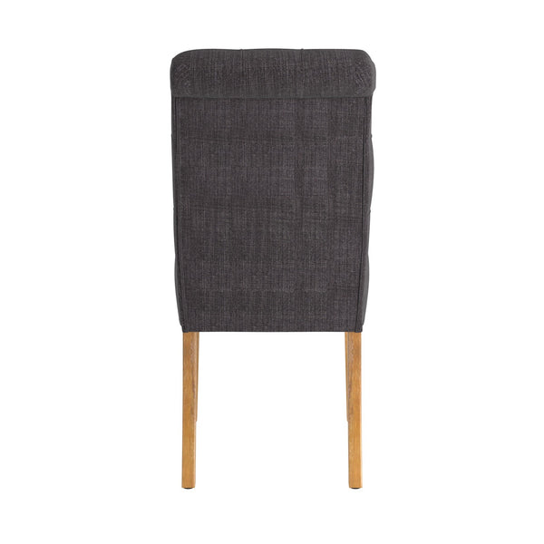 Ashford Button-tufted Upholstered Dining Chair Set with Rubberwood Legs Foam Cushion