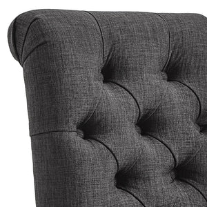 Ashford Button-tufted Upholstered Dining Chair Set with Rubberwood Legs Foam Cushion