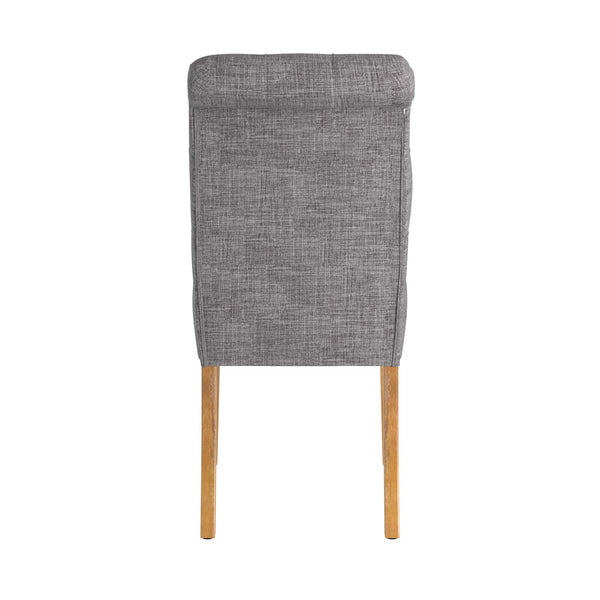 Ashford Button-tufted Upholstered Dining Chair Set with Rubberwood Legs Foam Cushion