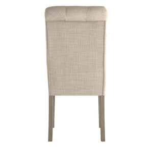 Ashford Button-tufted Upholstered Dining Chair Set with Rubberwood Legs Foam Cushion
