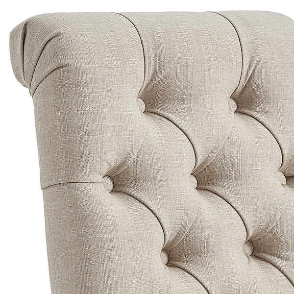 Ashford Button-tufted Upholstered Dining Chair Set with Rubberwood Legs Foam Cushion
