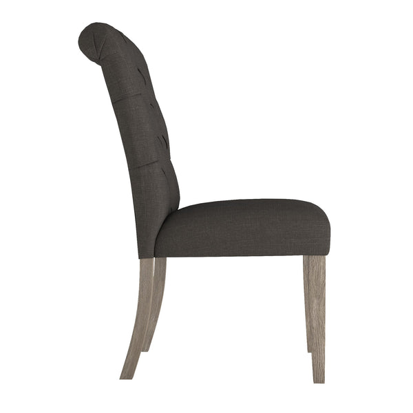 Ashford Button-tufted Upholstered Dining Chair Set with Rubberwood Legs Foam Cushion