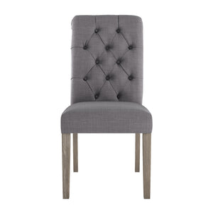 Ashford Button-tufted Upholstered Dining Chair Set with Rubberwood Legs Foam Cushion