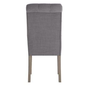 Ashford Button-tufted Upholstered Dining Chair Set with Rubberwood Legs Foam Cushion