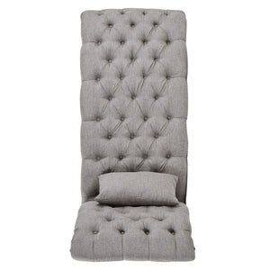 Cartia Tufted Accent Chair and Chaise Lounge with Nailhead Trim Hardwood Frame