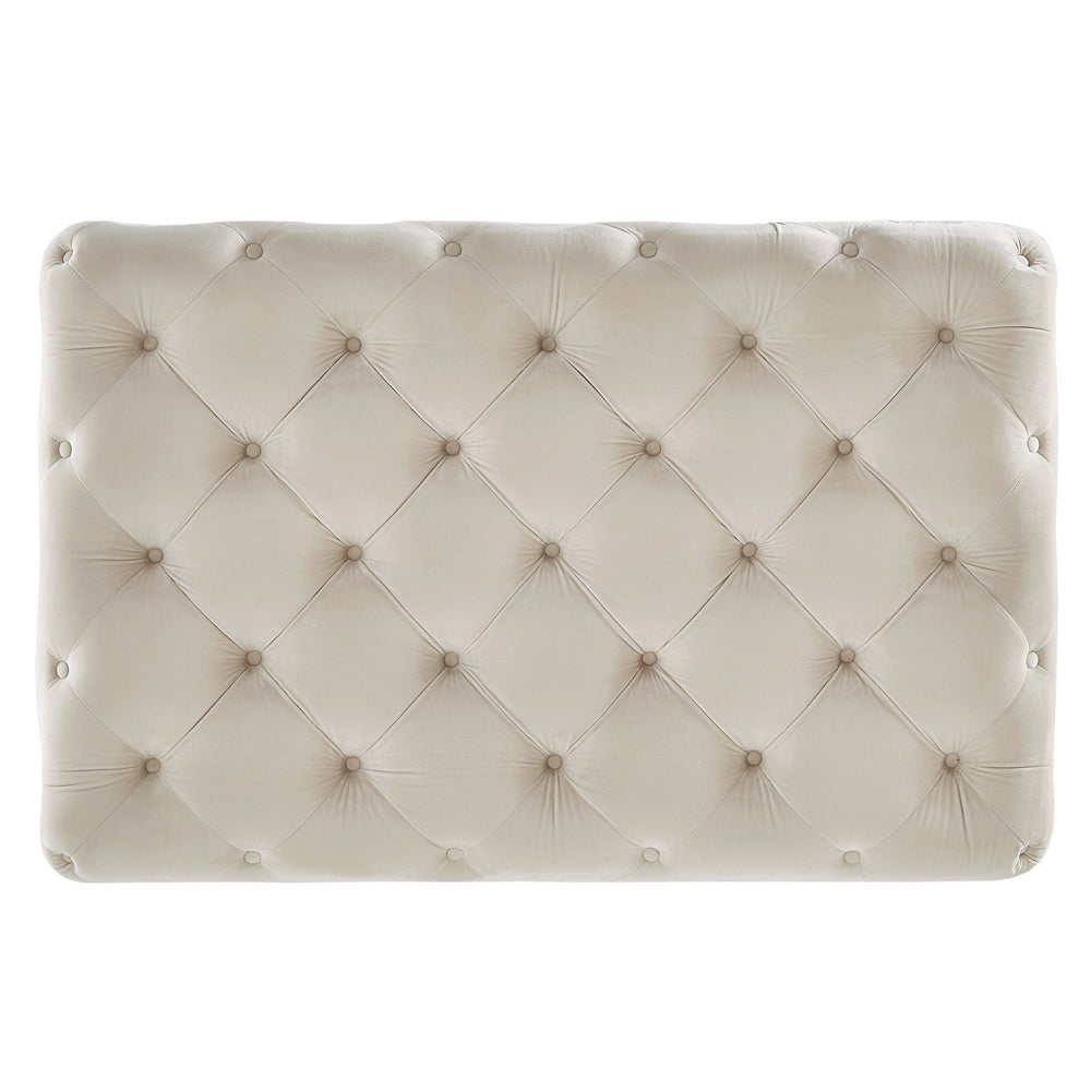 Homelegance Cartia Tufted Fabric Ottoman Versatile Beige Footrest for Any Room E208OT-BV(3A)