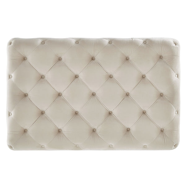 Homelegance Cartia Tufted Fabric Ottoman Versatile Beige Footrest for Any Room E208OT-BV(3A)