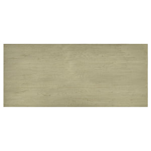 Deidrian Oak Veneer Writing Desk with Metal Frame Shelves and Keyboard Drawer
