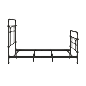 Wesling Metal Bed Frame Ornate Curved Scrollwork Transitional Bedroom Elegance Style