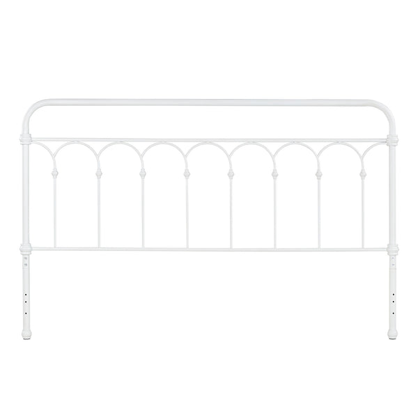 Wesling Metal Bed Frame Ornate Curved Scrollwork Transitional Bedroom Elegance Style